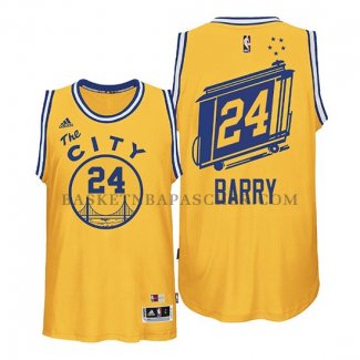 Maillot Golden State Warriors Rick Barry Jaune Hardwood Classics