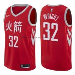 Maillot Houston Rockets Brandan Wright Ciudad 2017-18 Rouge Maillot Houston Rockets Brandan Wright Ciudad 2017-18 Rouge