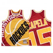 Maillot Houston Rockets Clint Capela Mitchell & Ness Big Face Rouge