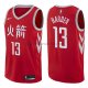 Maillot Houston Rockets James Harden Ciudad 2017-18 Rouge