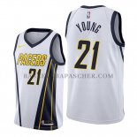 Maillot Indiana Pacers Indiana Pacers Thaddeus Young Earned Edition Blanc