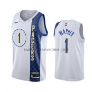 Maillot Indiana Pacers T.j. Leaf Association 2017-18 Blanc