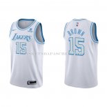 Maillot Los Angeles Lakers Jabari Brown NO 15 Ville 2021-22 Blanc