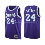 Maillot Los Angeles Lakers Kobe Bryant NO 24 Ville Edition 2021-22 Volet