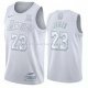 Maillot Los Angeles Lakers LeBron James NO 23 MVP Blanc