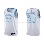 Maillot Los Angeles Lakers Mac Mcclung NO 20 Ville 2021-22 Blanc