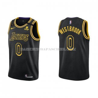 Maillot Los Angeles Lakers Russell Westbrook NO 0 Mamba 2021-22 Noir