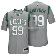 Maillot Manche Courte Boston Celtics Crowder Gris