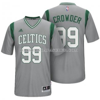 Maillot Manche Courte Boston Celtics Crowder Gris