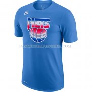 Maillot Manche Courte Brooklyn Nets Hardwood Classics Bleu