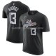 Maillot Manche Courte Los Angeles Clippers Paul George Ville 2022-23 Noir