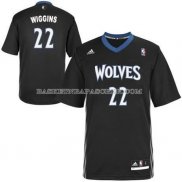 Maillot Manche Courte Minnesota Timberwolves Wiggins Noir