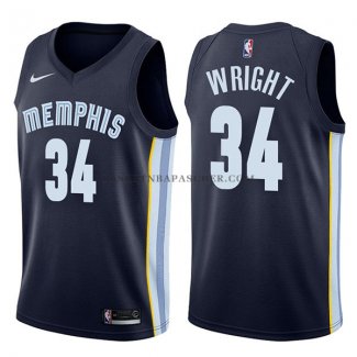 Maillot Memphis Grizzlies Brandan Wright Icon 2017-18 Bleu