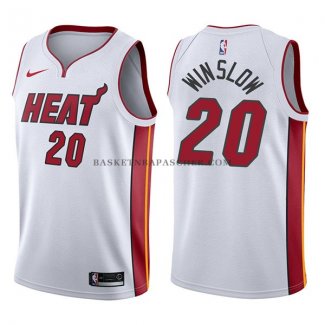Maillot Miami Heat Justise Winslow Association 2017-18 Blanc