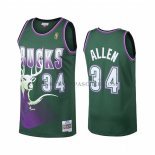 Maillot Milwaukee Bucks Ray Allen Hardwood Classics Vert