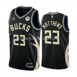 Maillot Milwaukee Bucks Wesley Matthews NO 23 Statement 2022-23 Noir