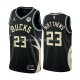 Maillot Milwaukee Bucks Wesley Matthews NO 23 Statement 2022-23 Noir