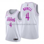 Maillot Minnesota Timberwolves Jaylen Nowell Earned Blanc