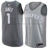 Maillot Minnesota Timberwolves Tyus Jones Ciudad 2018 Gris