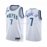 Maillot Minnesota Timberwolves Wendell Moore JR NO 7 Classic 2023-24 Blanc