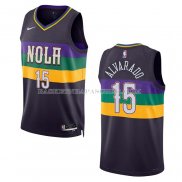 Maillot New Orleans Pelicans Jose Alvarado NO 15 Ville 2022-23 Volet