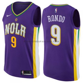 Maillot New Orleans Pelicans Rondo Ciudad 2017-18 Volet