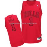 Maillot Noel Chicago Bulls Rose 2012 Rouge