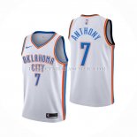 Maillot Oklahoma City Thunder Carmelo Anthony NO 7 Association Blanc Maillot Oklahoma City Thunder Carmelo Anthony NO 7 Association Blanc