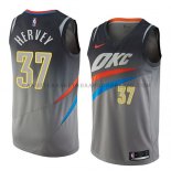 Maillot Oklahoma City Thunder Kevin Hervey Ciudad 2018 Gris Maillot Oklahoma City Thunder Kevin Hervey Ciudad 2018 Gris