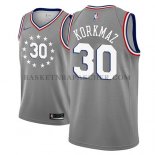 Maillot Philadelphia 76ers Furkan Korkmaz Ciudad 2018-19Gris
