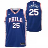 Maillot Philadelphia 76ers Simmons 2017-18 Bleu