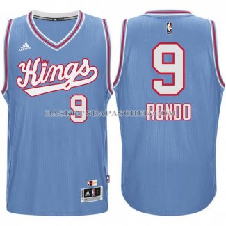 Maillot Retro Sacramento Kings Rondo 1985-86 Bleu