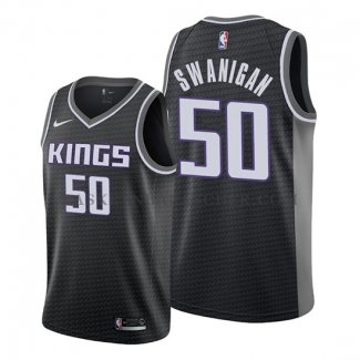 Maillot Sacramento Kings Caleb Swanigan Statement Noir