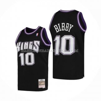 Maillot Sacramento Kings Mike Bibby Mitchell & Ness 2001-02 Noir