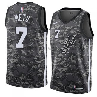 Maillot San Antonio Spurs Chimezie Metu Ciudad 2018 Gris