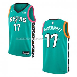 Maillot San Antonio Spurs Doug Mcdermott NO 17 Ville 2022-23 Vert