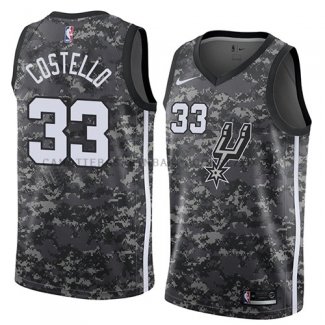 Maillot San Antonio Spurs Matt Costello Ciudad 2018 Gris