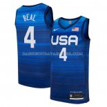 Maillot USA 2021 Bradley Beal No 4 Bleu
