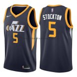 Maillot Utah Jazz David Stockton Icon 2017-18 Bleu