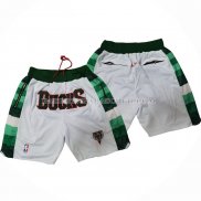 Short Milwaukee Bucks Blanc