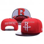 Casquette Houston Rockets Leather Rouge