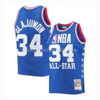 Maillot All Star 1985 Hakeem Olajuwon Bleu