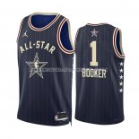 Maillot All Star 2024 Phoenix Suns Devin Booker NO 1 Bleu