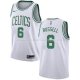 Maillot Boston Celtics Bill Russell NO 6 Association Blanc