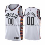 Maillot Brooklyn Nets Personnalise Ville 2019-20 Blanc