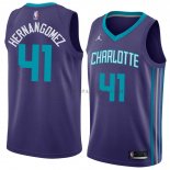 Maillot Charlotte Hornets Willy Hernangomez Statement 2018 Viole