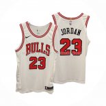 Maillot Chicago Bulls Michael Jordan NO 23 Association Authentique Blanc