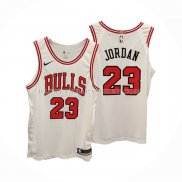 Maillot Chicago Bulls Michael Jordan NO 23 Association Authentique Blanc