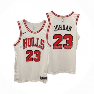 Maillot Chicago Bulls Michael Jordan NO 23 Association Authentique Blanc