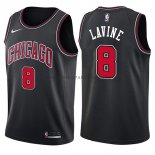 Maillot Chicago Bulls Zach Lavine Statehombret 2017-18 Noir